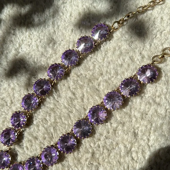 J.Crew purple Venus flytrap necklace - Picture 6 of 7